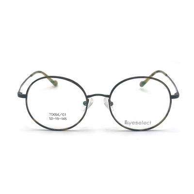 Хорошая цена TD054 Круглая титановая рама с регулируемыми подушками для носа размер 52-19-145 онлайн