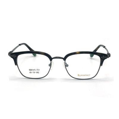 Хорошая цена BD014 Квадратные ацетатные металлические рамы доступны в 145 мм длины храма онлайн