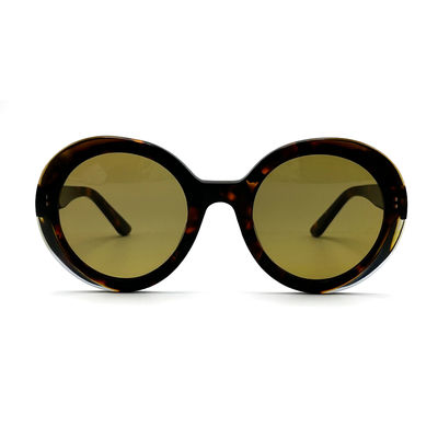 Хорошая цена AS101 Круглые женские солнцезащищенные ультрафиолетовые очки из ацетата с линзами CR 39 онлайн